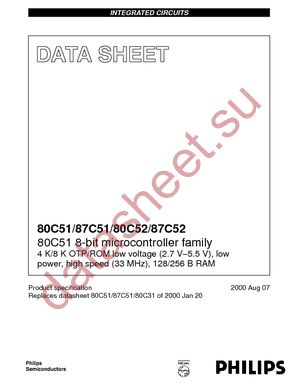 P87C51SBPN,112 datasheet  